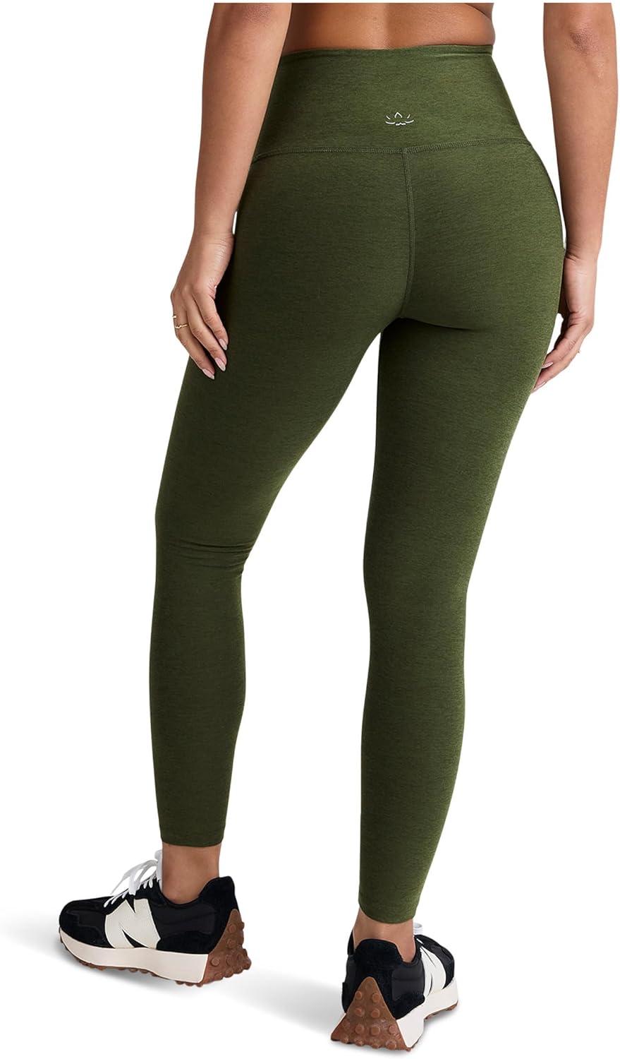 imageBeyond Yoga Womens Spacedye Caught in The Midi High Waisted LeggingArmy Green Heather