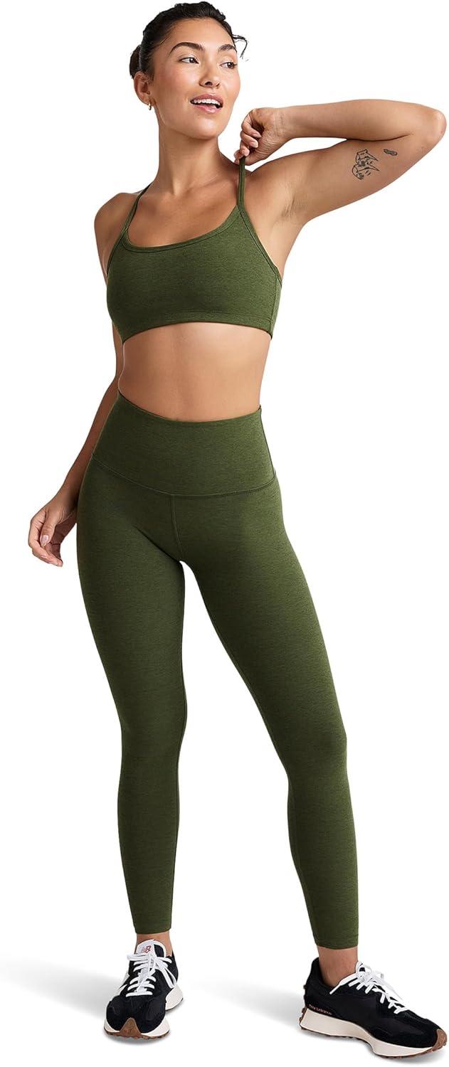 imageBeyond Yoga Womens Spacedye Caught in The Midi High Waisted LeggingArmy Green Heather