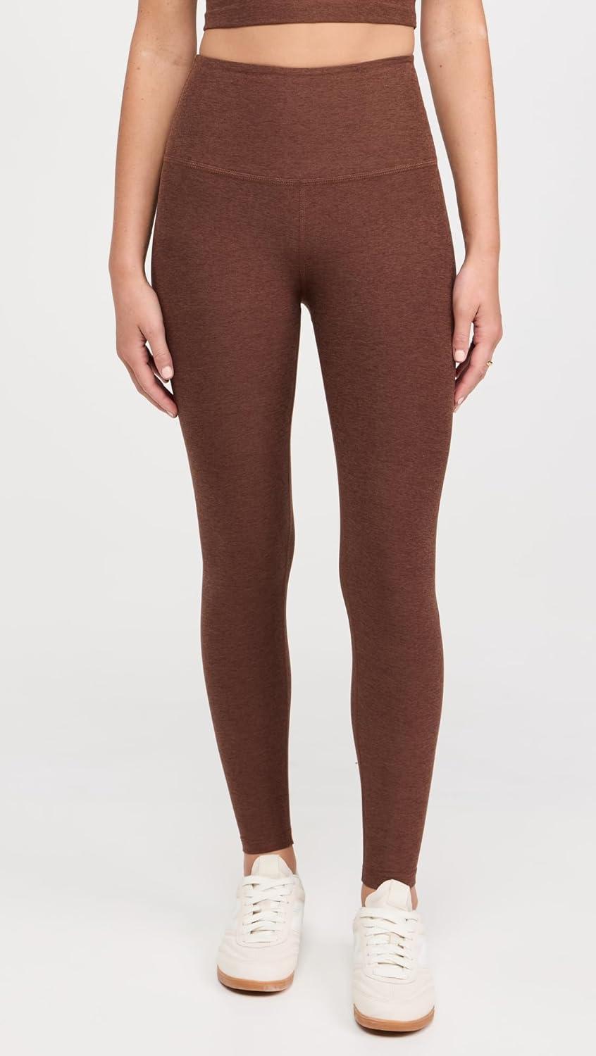 imageBeyond Yoga Womens Spacedye Caught in The Midi High Waisted LeggingBold Mocha Heather