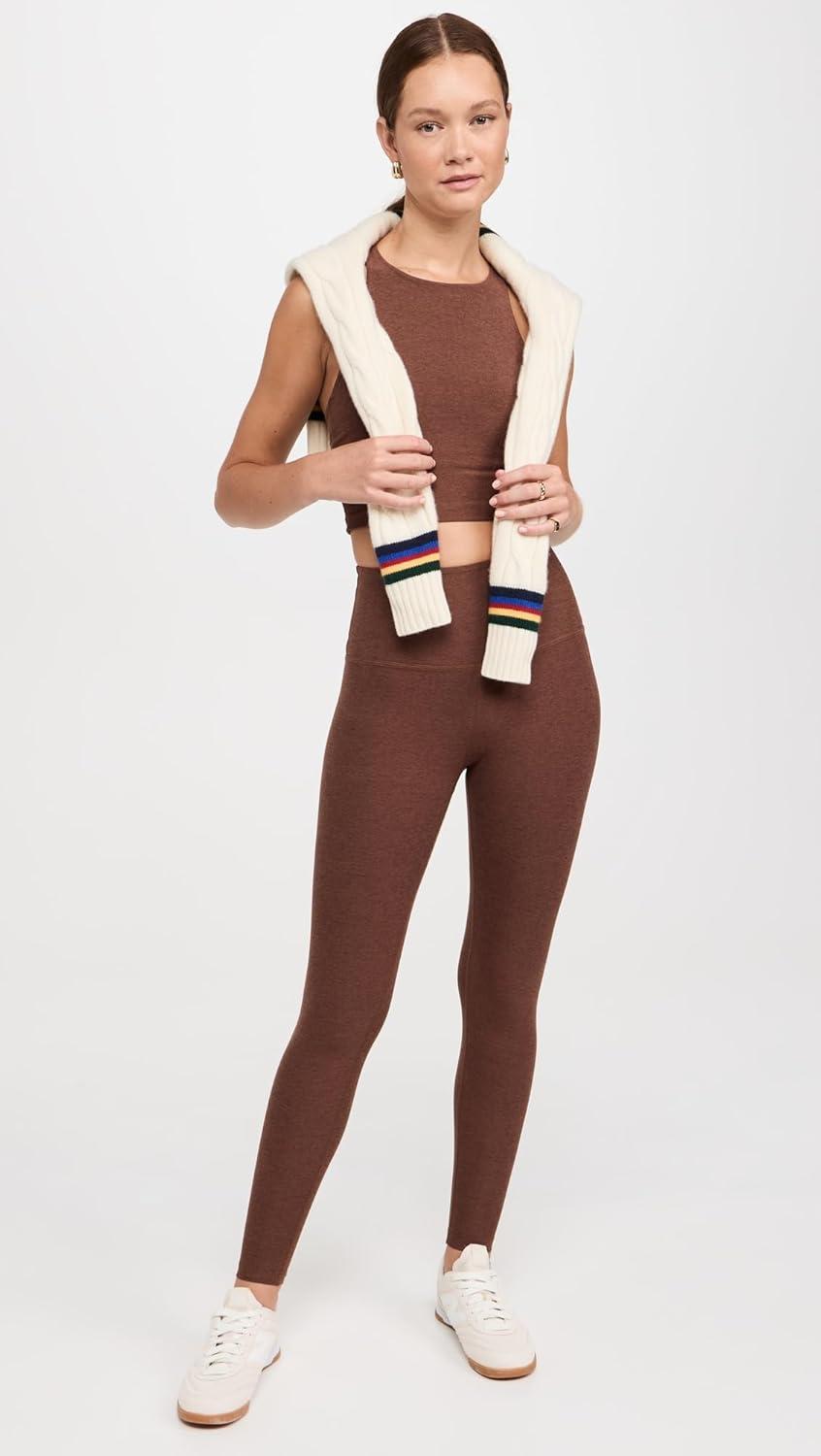 imageBeyond Yoga Womens Spacedye Caught in The Midi High Waisted LeggingBold Mocha Heather
