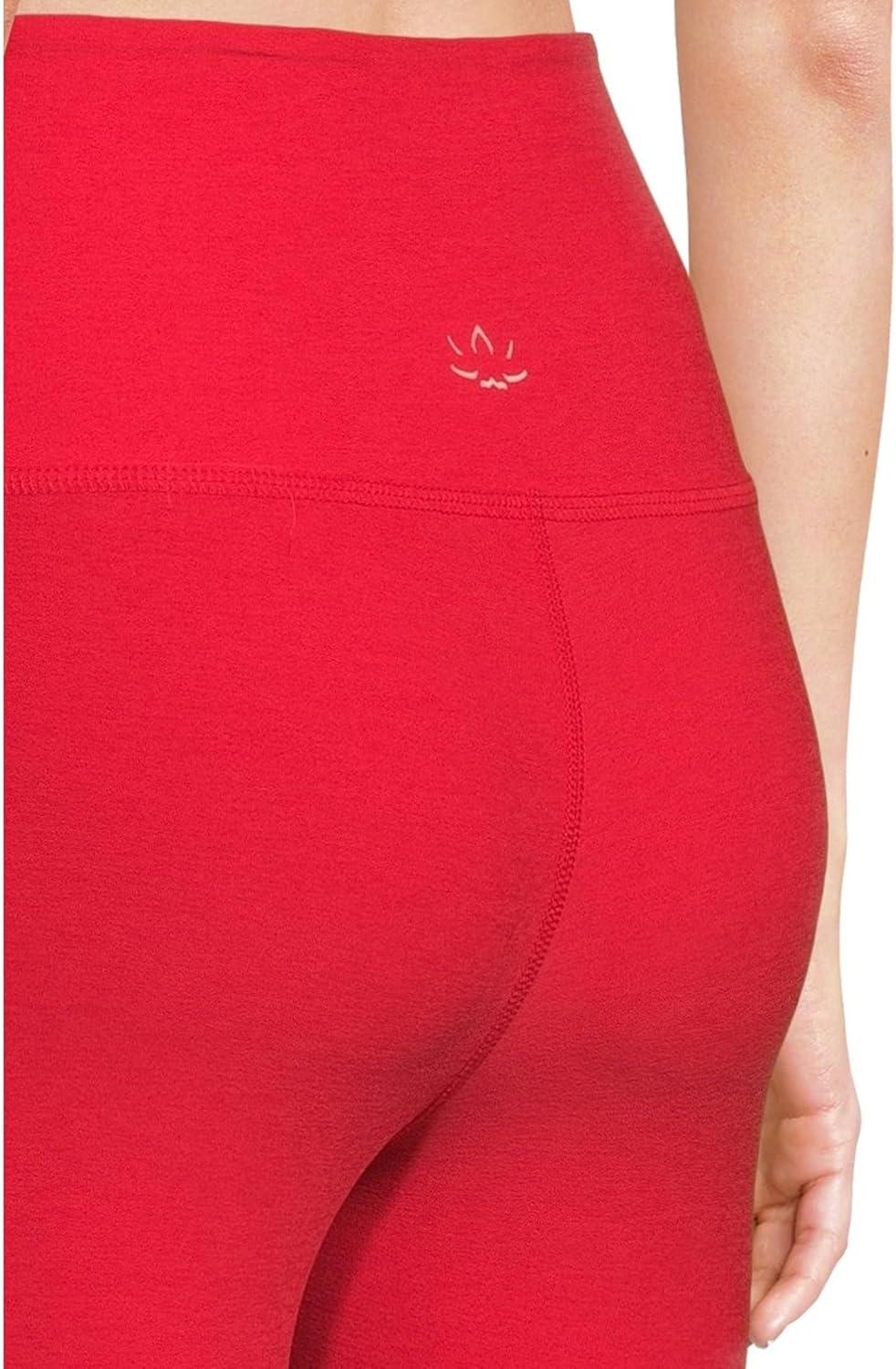 imageBeyond Yoga Womens Spacedye Caught in The Midi High Waisted LeggingCandy Apple Red Heather