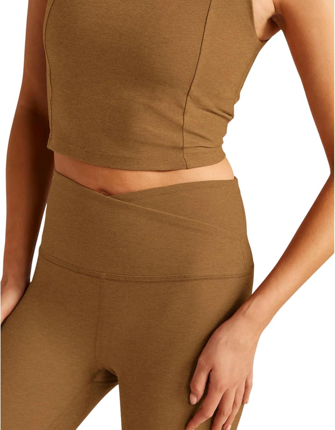 imageBeyond Yoga Womens Spacedye Caught in The Midi High Waisted LeggingCarmel Toffee Heather