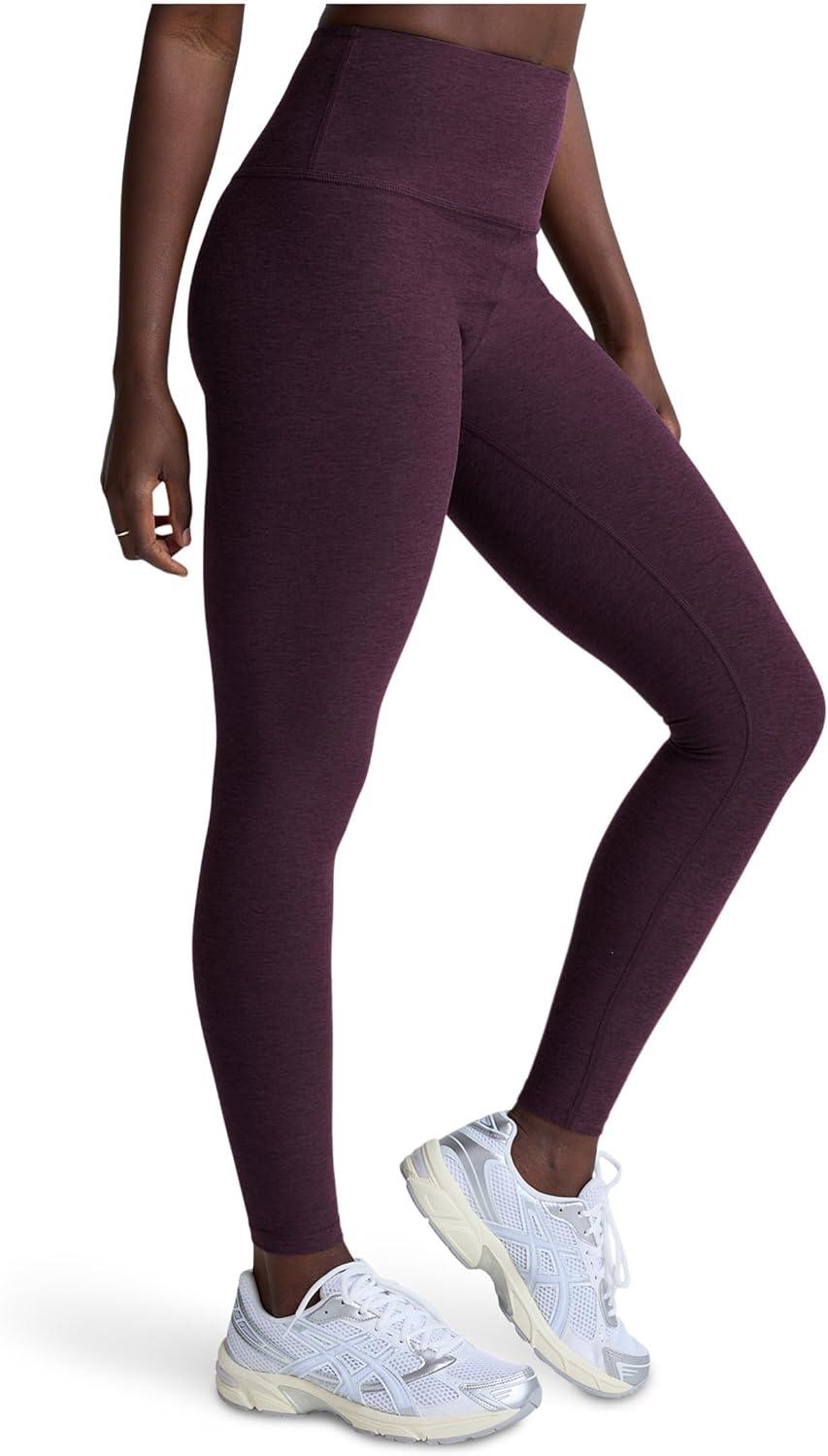 imageBeyond Yoga Womens Spacedye Caught in The Midi High Waisted LeggingEggplant Purple Heather