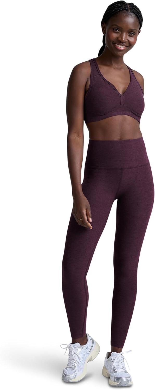 imageBeyond Yoga Womens Spacedye Caught in The Midi High Waisted LeggingEggplant Purple Heather