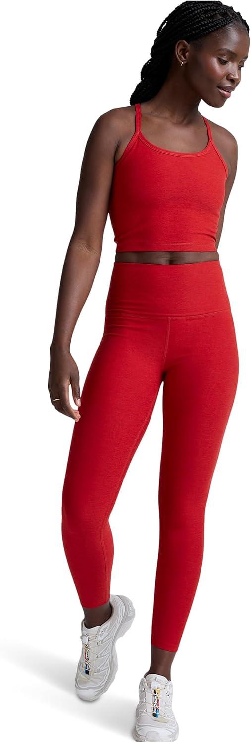 imageBeyond Yoga Womens Spacedye Caught in The Midi High Waisted LeggingHolly Red Heather