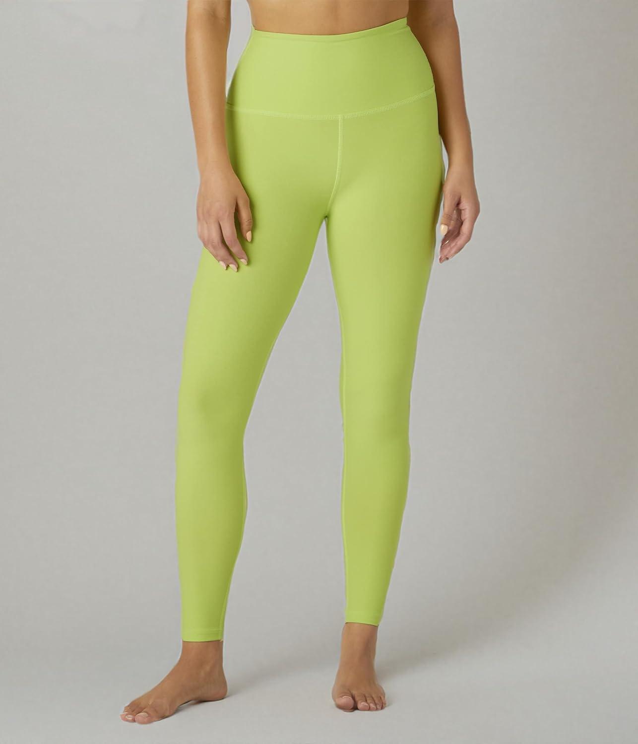 imageBeyond Yoga Womens Spacedye Caught in The Midi High Waisted LeggingLime Ice Heather