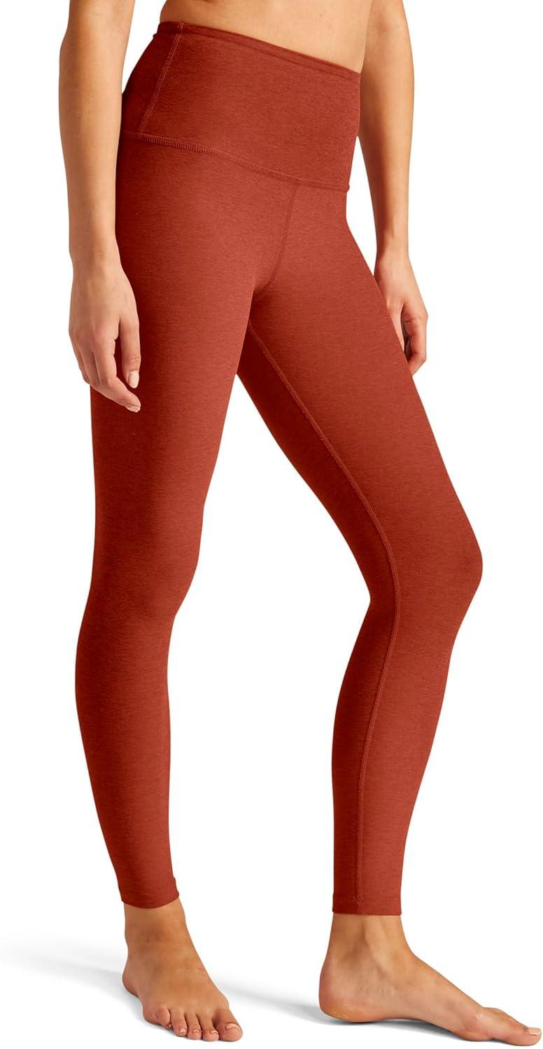 imageBeyond Yoga Womens Spacedye Caught in The Midi High Waisted LeggingRed Sand Heather