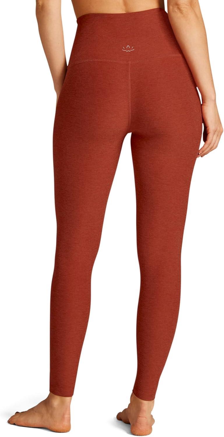 imageBeyond Yoga Womens Spacedye Caught in The Midi High Waisted LeggingRed Sand Heather