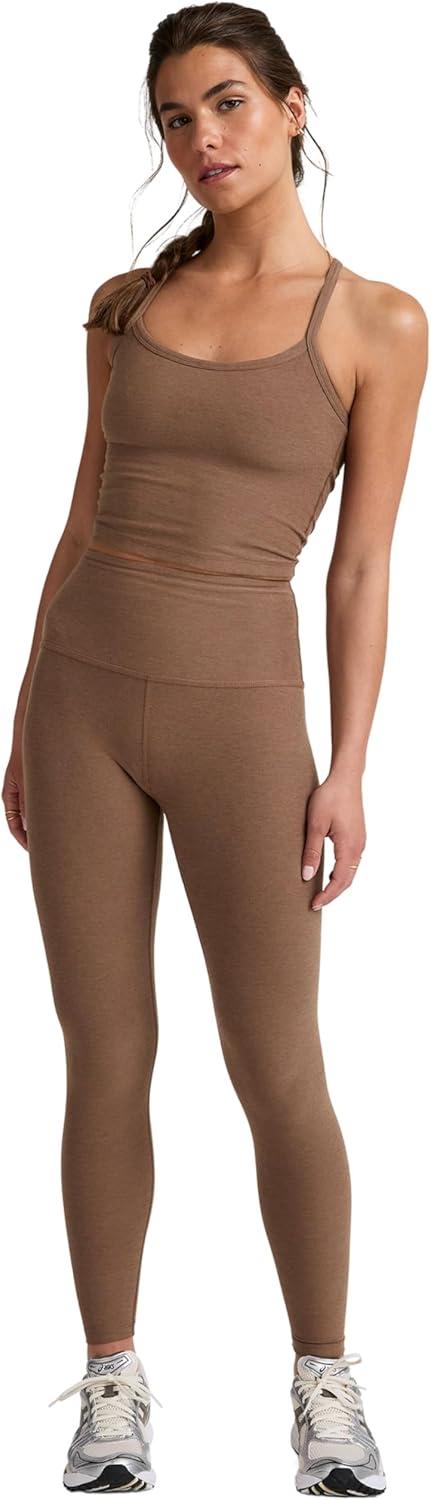 imageBeyond Yoga Womens Spacedye Caught in The Midi High Waisted LeggingTrue Chocolate Heather