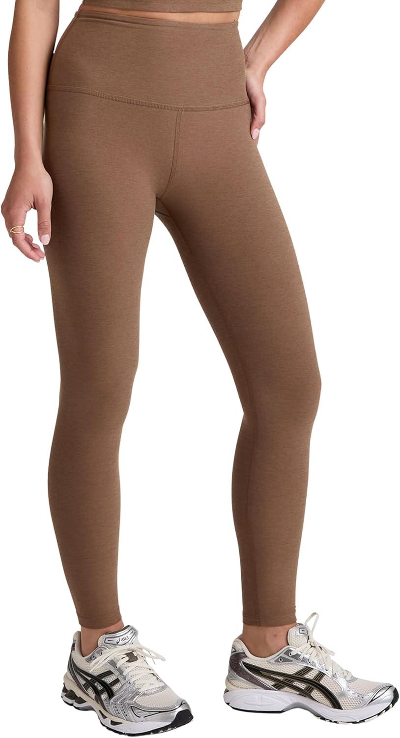 imageBeyond Yoga Womens Spacedye Caught in The Midi High Waisted LeggingTrue Chocolate Heather