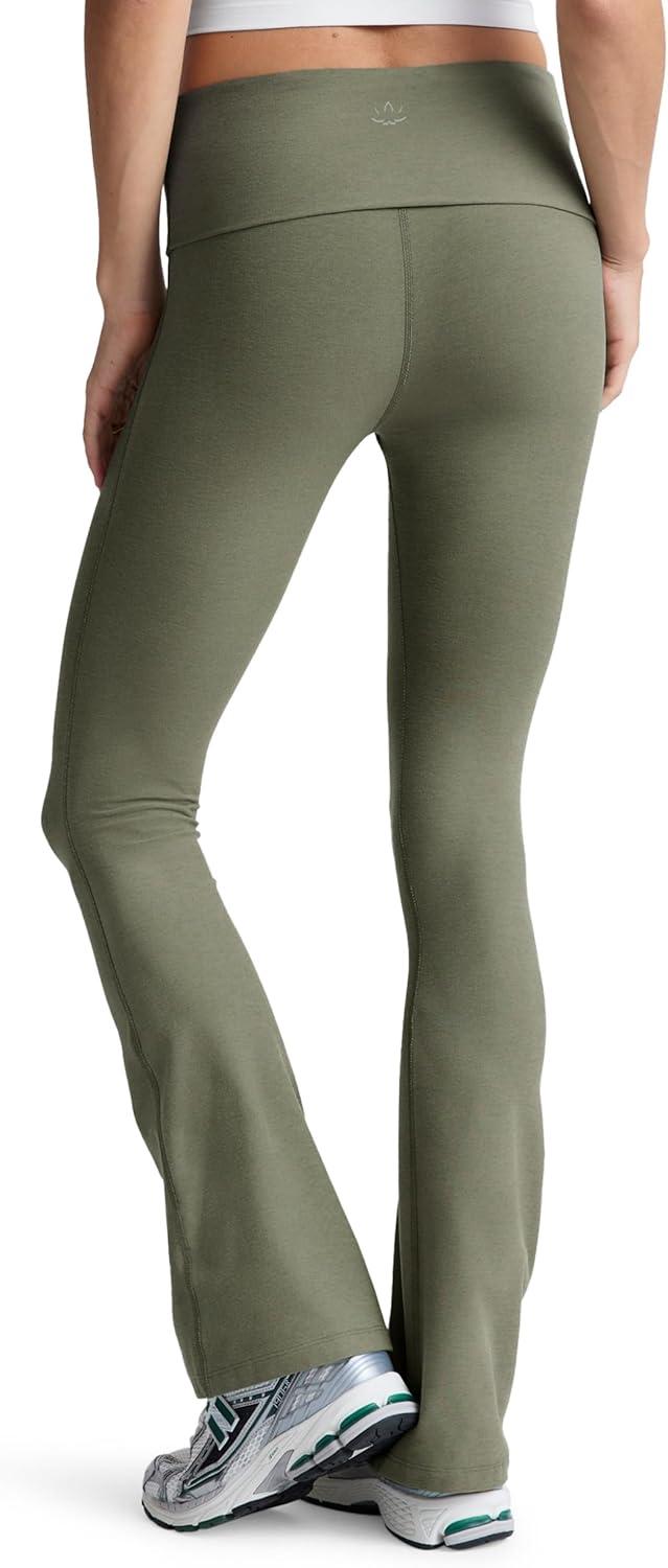 imageBeyond Yoga Womens Spacedye Foldover Bootcut PantGrey Sage Heather