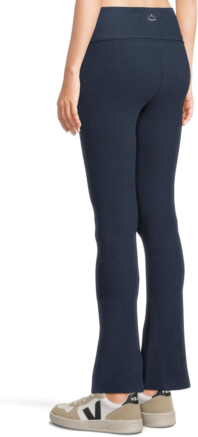 imageBeyond Yoga Womens Spacedye Foldover Bootcut PantNocturnal Navy