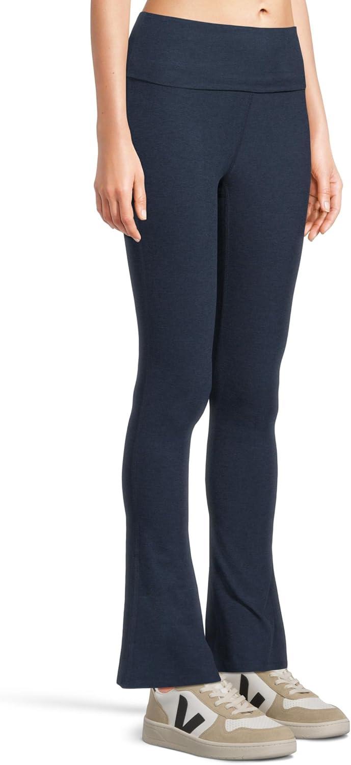 imageBeyond Yoga Womens Spacedye Foldover Bootcut PantNocturnal Navy