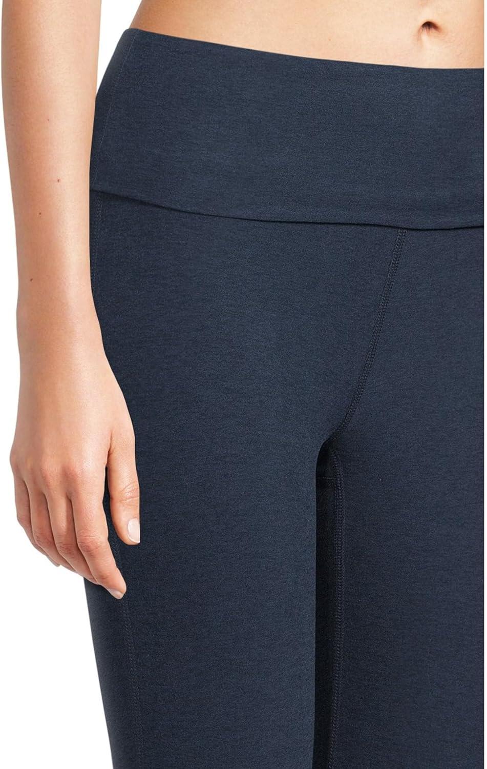 imageBeyond Yoga Womens Spacedye Foldover Bootcut PantNocturnal Navy