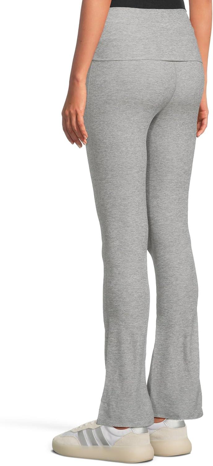imageBeyond Yoga Womens Spacedye Foldover Bootcut PantSilver Mist