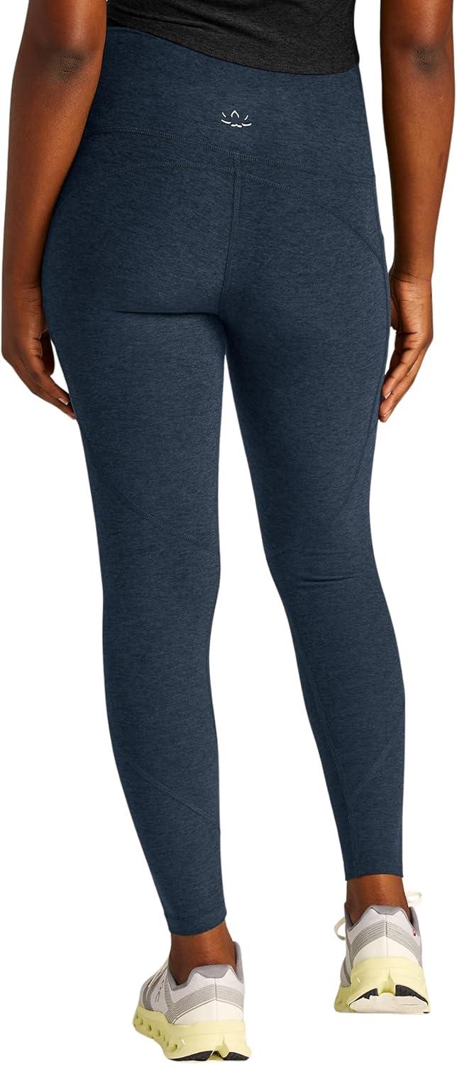 imageBeyond Yoga Womens Spacedye Go Pocket Midi LeggingNocturnal Navy