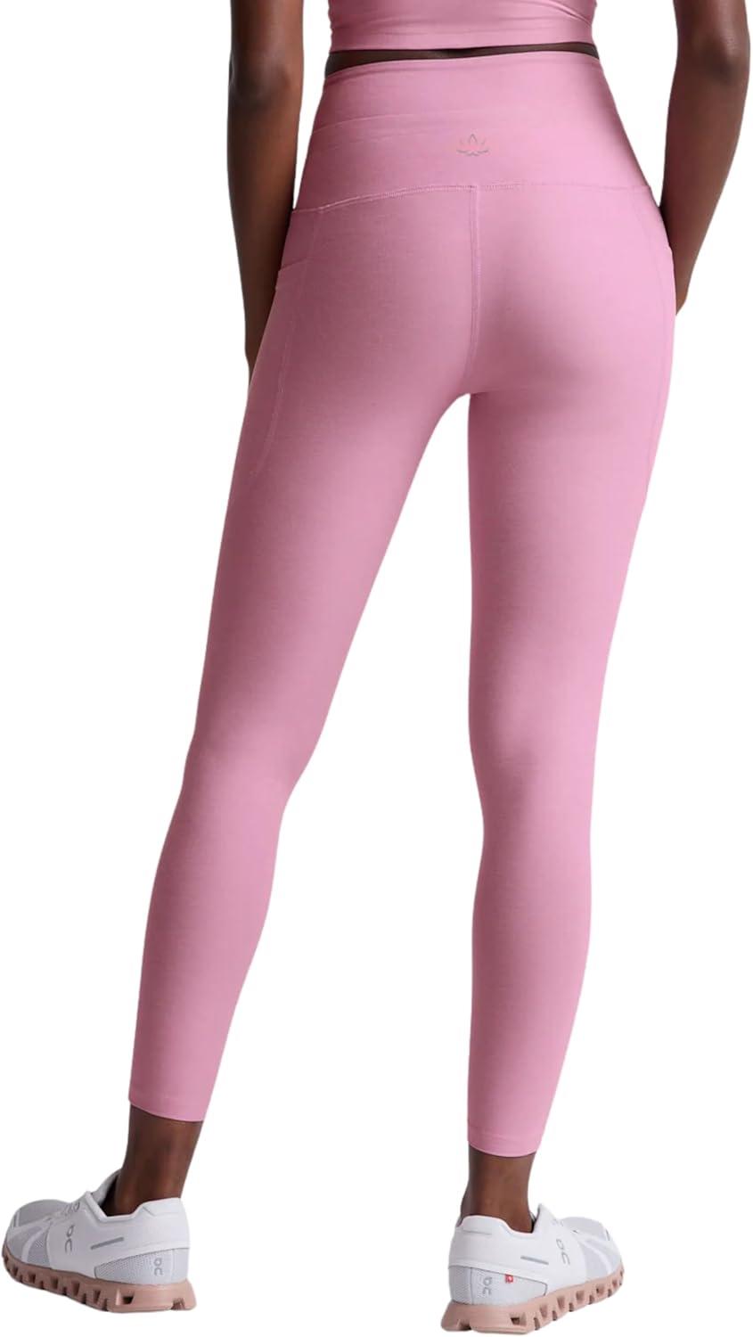 imageBeyond Yoga Womens Spacedye Go Pocket Midi LeggingPink Haze Heather