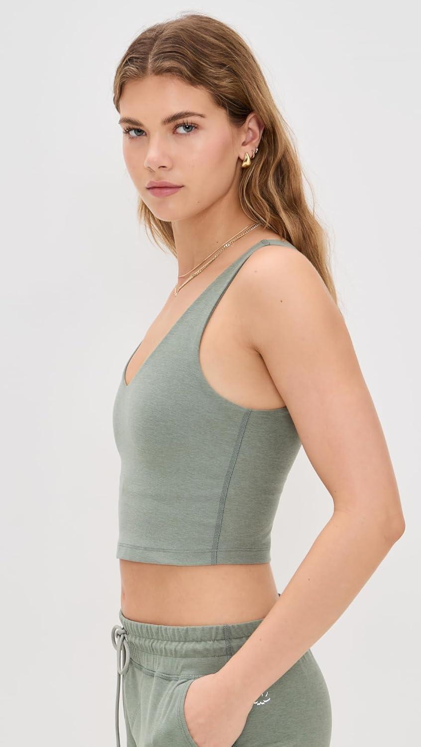 imageBeyond Yoga Womens Spacedye Good Day Cropped TankGrey Sage Heather