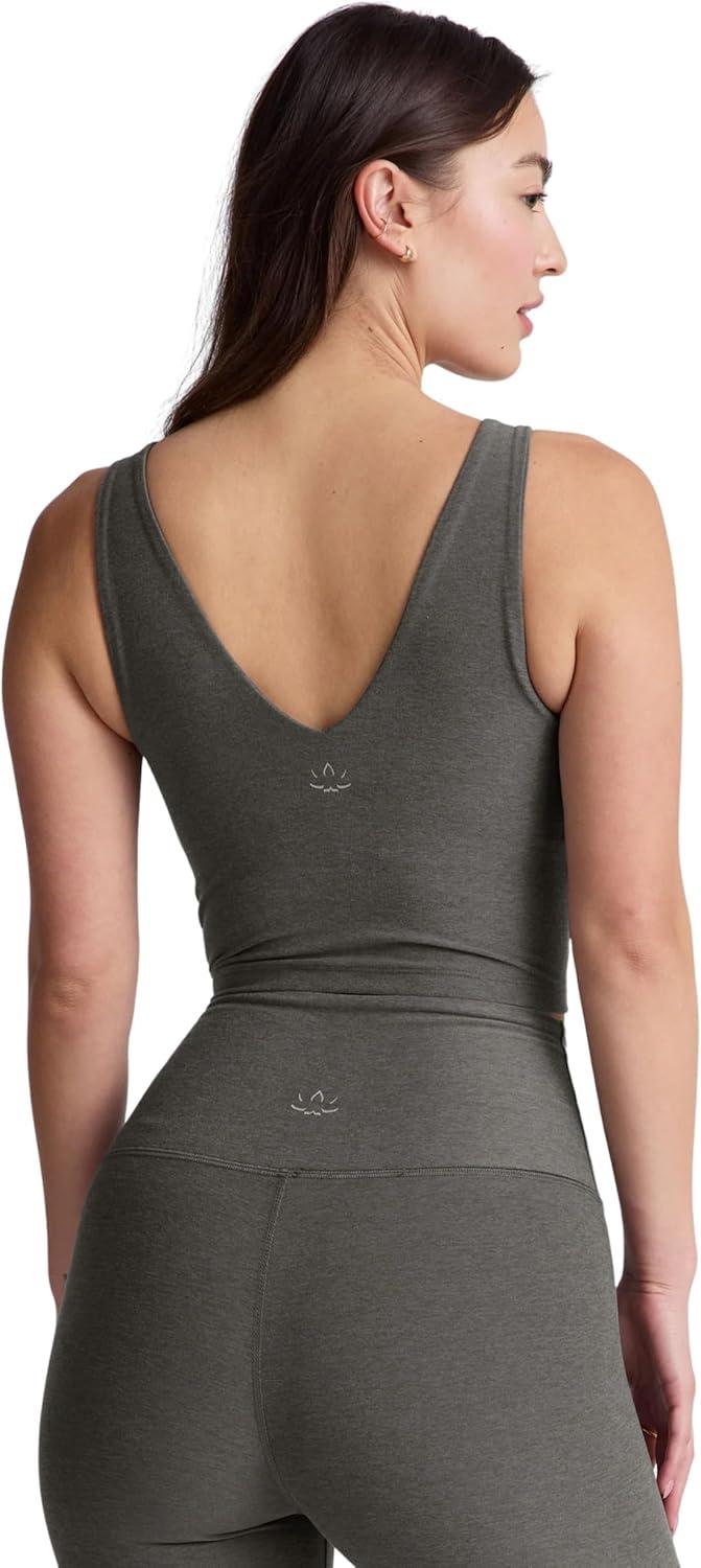 imageBeyond Yoga Womens Spacedye Good Day Cropped TankTrue Gray Heather