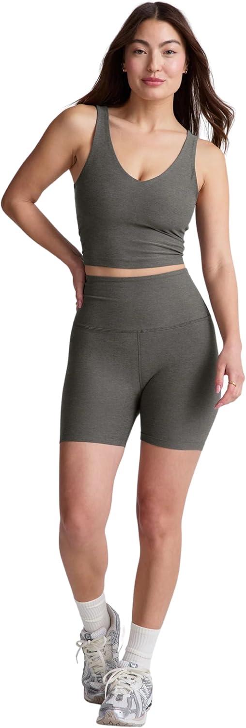 imageBeyond Yoga Womens Spacedye Good Day Cropped TankTrue Gray Heather