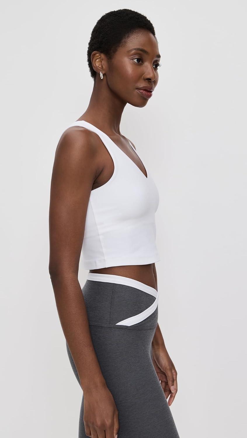 imageBeyond Yoga Womens Spacedye Good Day Cropped TankWhite