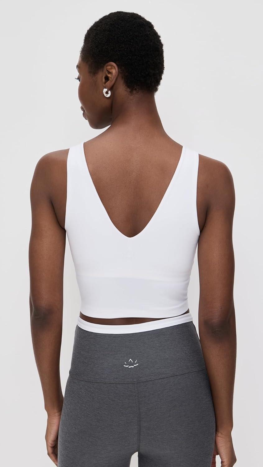 imageBeyond Yoga Womens Spacedye Good Day Cropped TankWhite