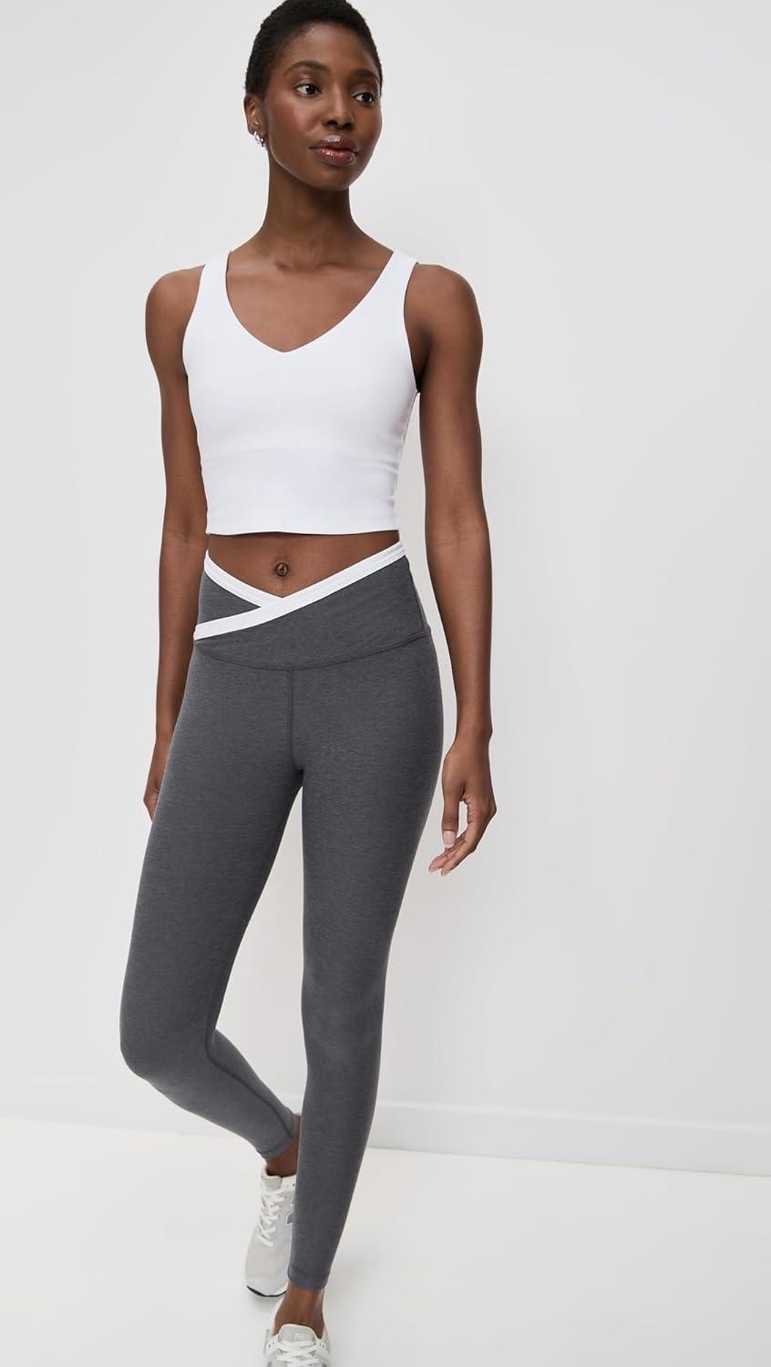 imageBeyond Yoga Womens Spacedye Good Day Cropped TankWhite