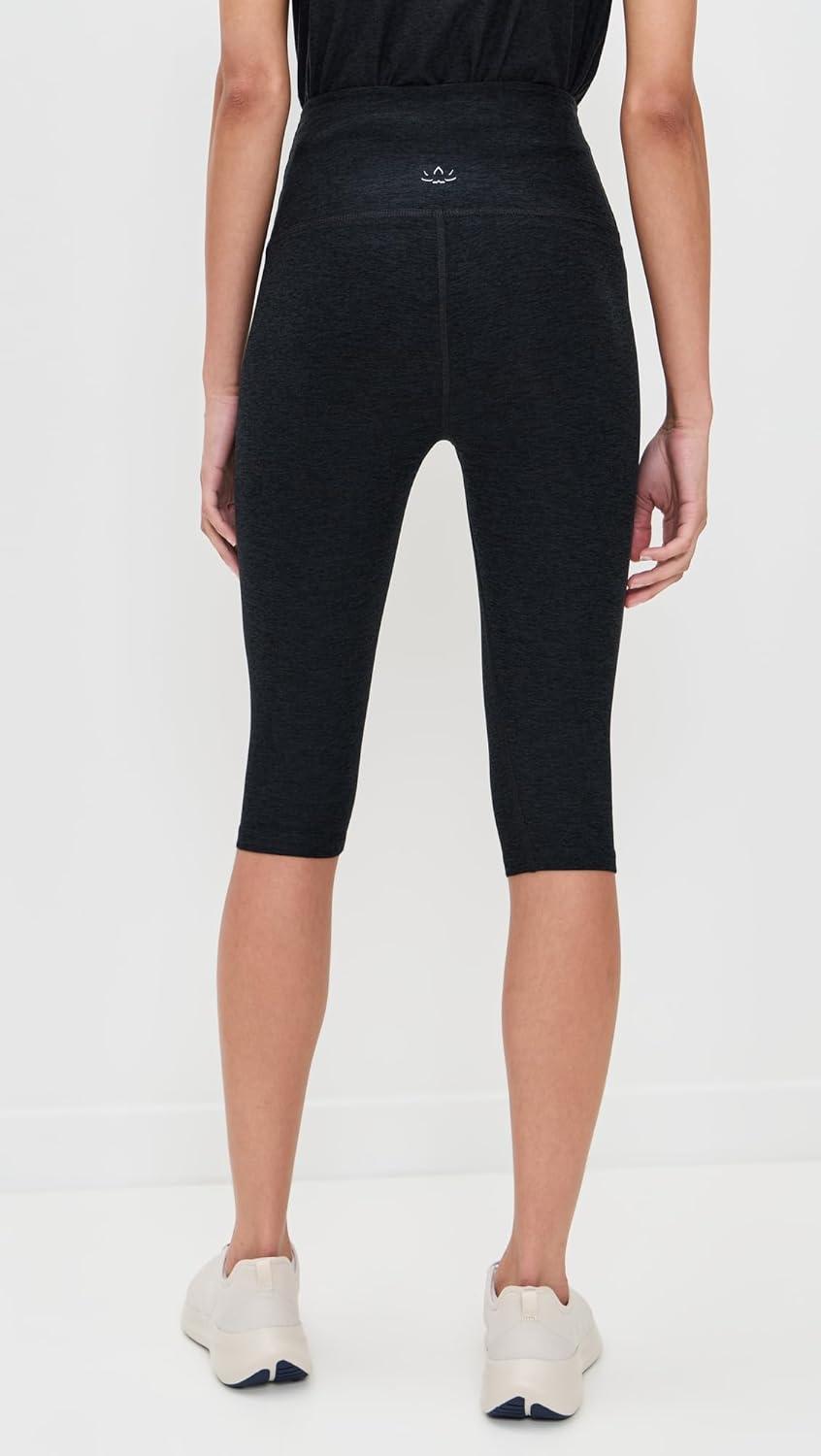 imageBeyond Yoga Womens Spacedye High Waisted Pedal Pusher LeggingsDarkest Night