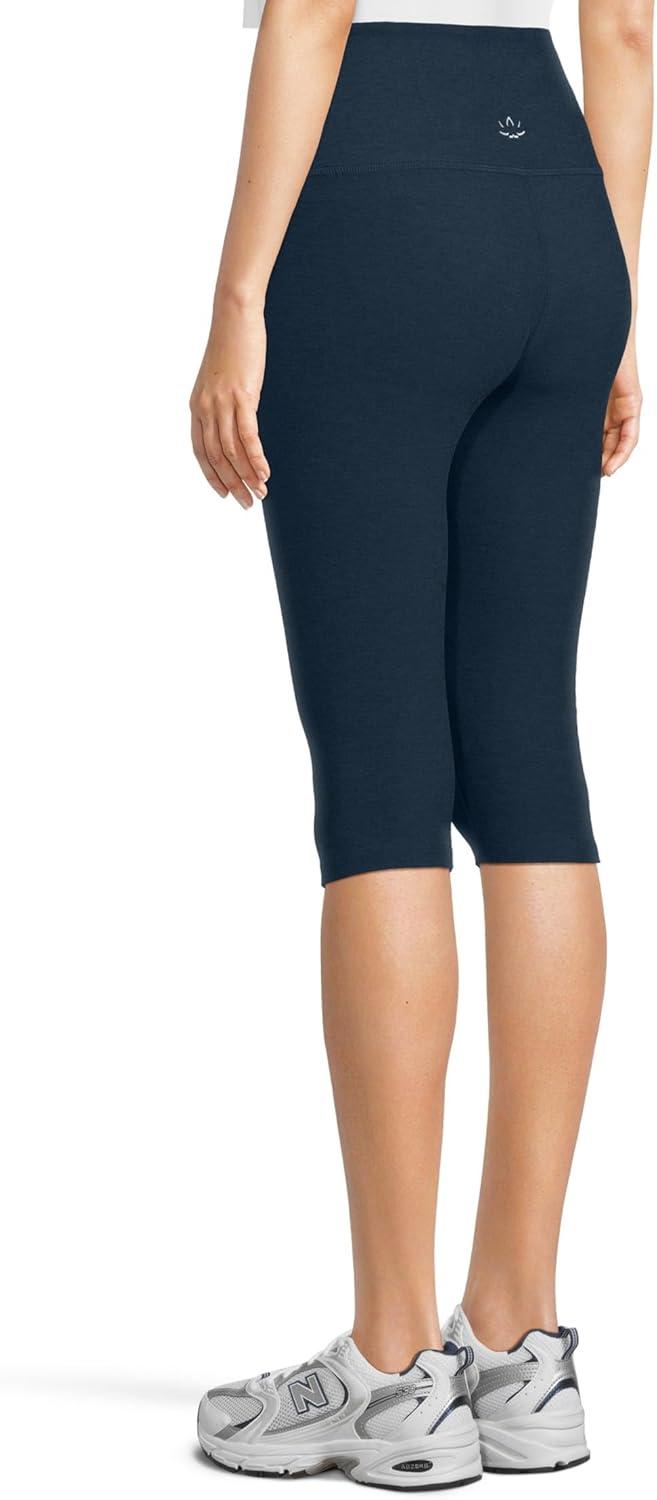 imageBeyond Yoga Womens Spacedye High Waisted Pedal Pusher LeggingsNocturnal Navy