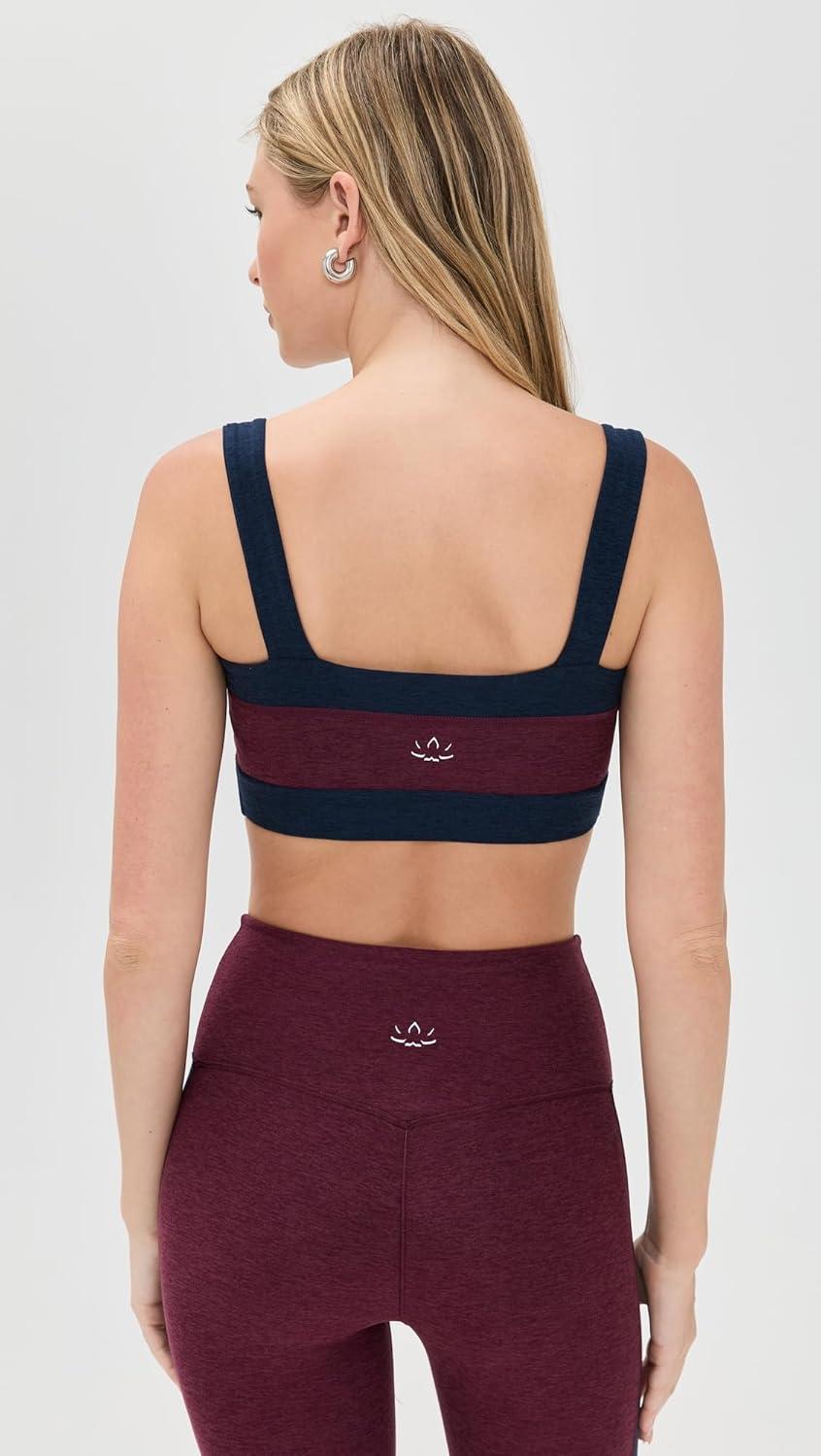 imageBeyond Yoga Womens Spacedye Horizon Colorblock BraMidnight BurgundyNocturnal