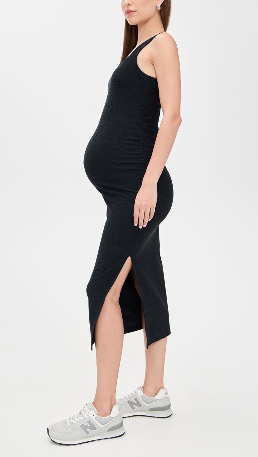 imageBeyond Yoga Womens Spacedye Icon Maternity DressDarkest Night