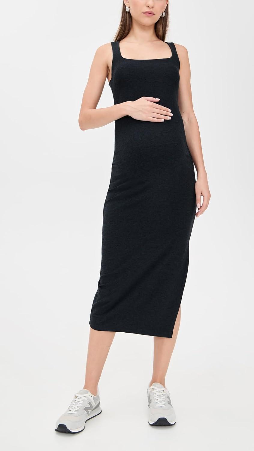 imageBeyond Yoga Womens Spacedye Icon Maternity DressDarkest Night