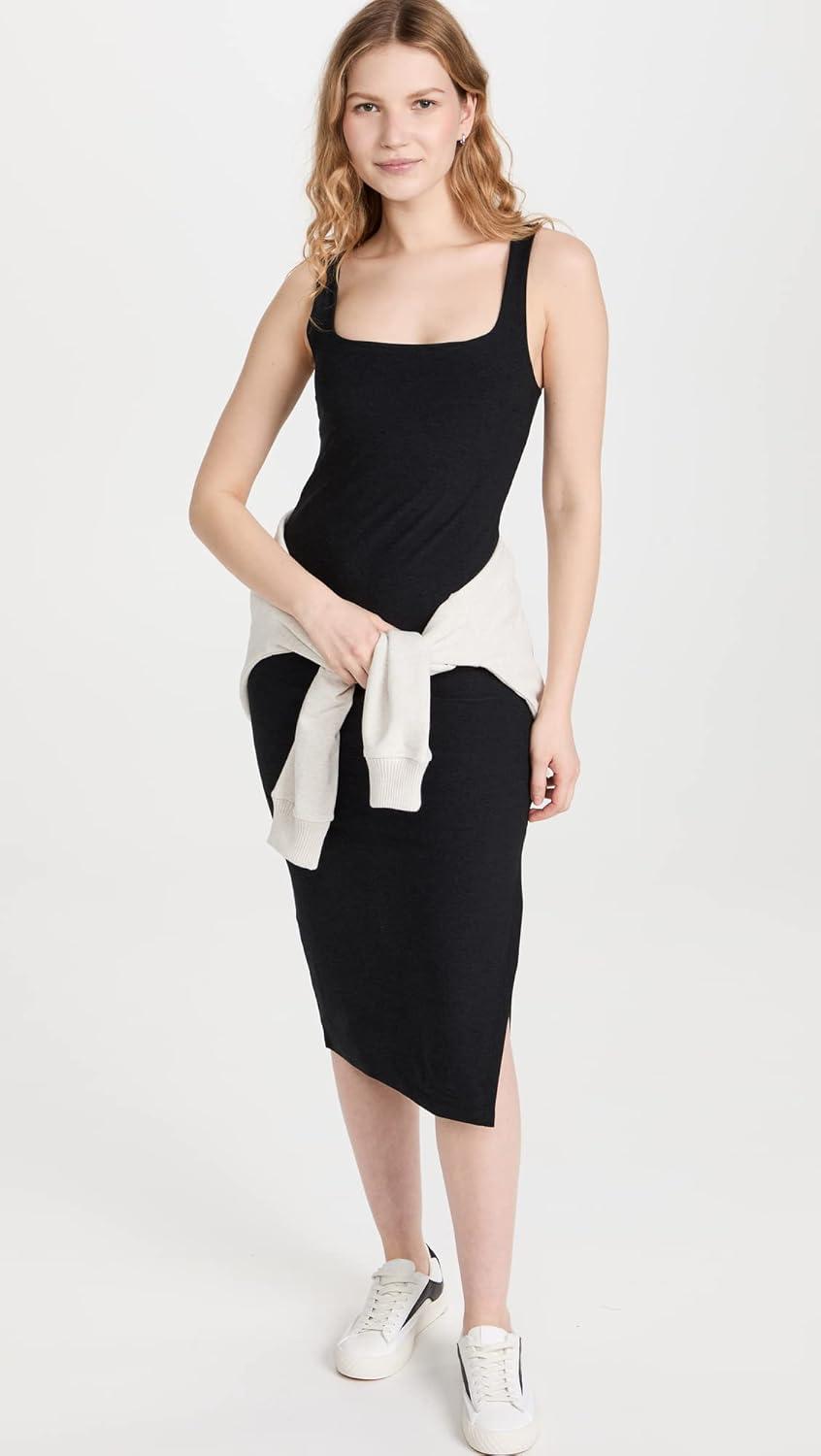 imageBeyond Yoga Womens Spacedye Icon Midi DressDarkest Night