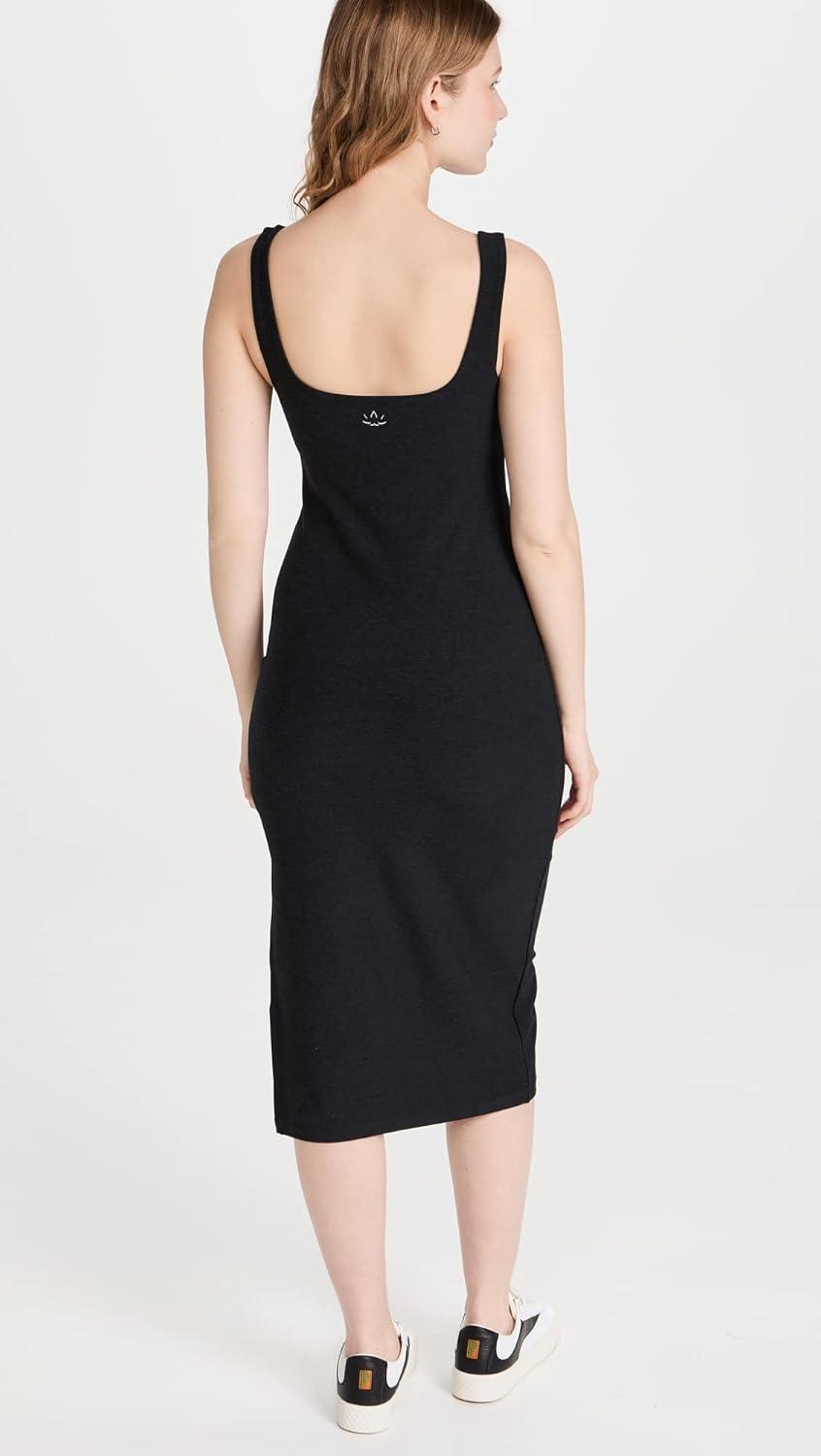 imageBeyond Yoga Womens Spacedye Icon Midi DressDarkest Night