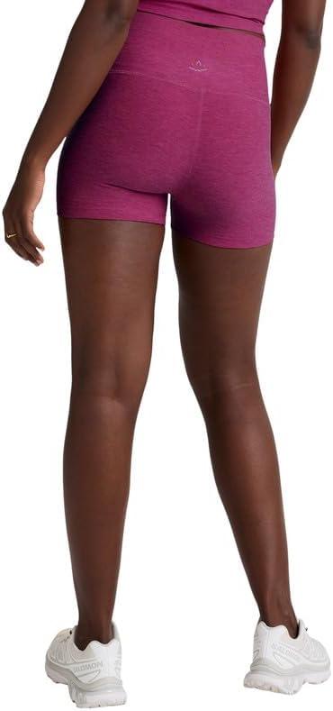 imageBeyond Yoga Womens Spacedye Keep Pace 3quot ShortsMagenta Heather