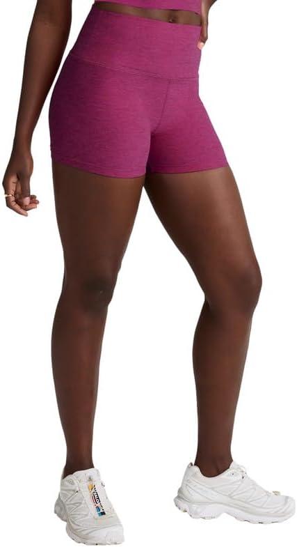 imageBeyond Yoga Womens Spacedye Keep Pace 3quot ShortsMagenta Heather