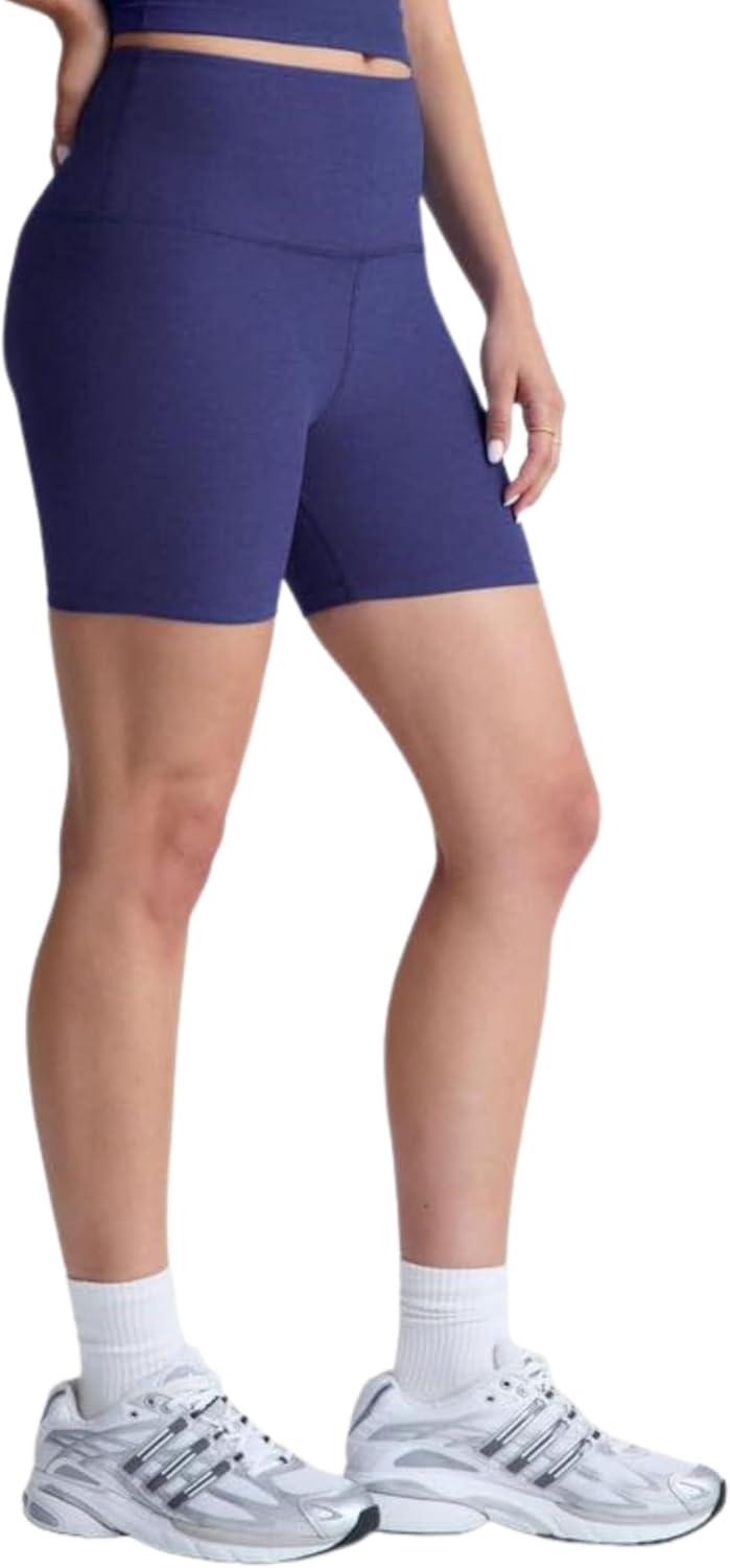 imageBeyond Yoga Womens Spacedye Keep Pace 5quot ShortEternal Blue Heather