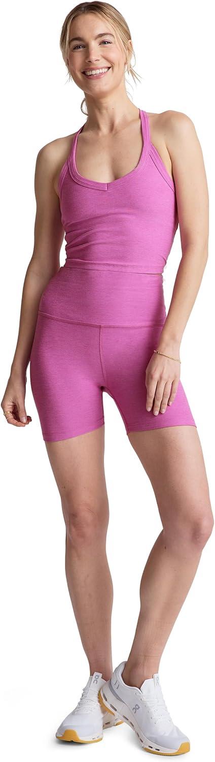 imageBeyond Yoga Womens Spacedye Keep Pace 5quot ShortSunset Violet Heather