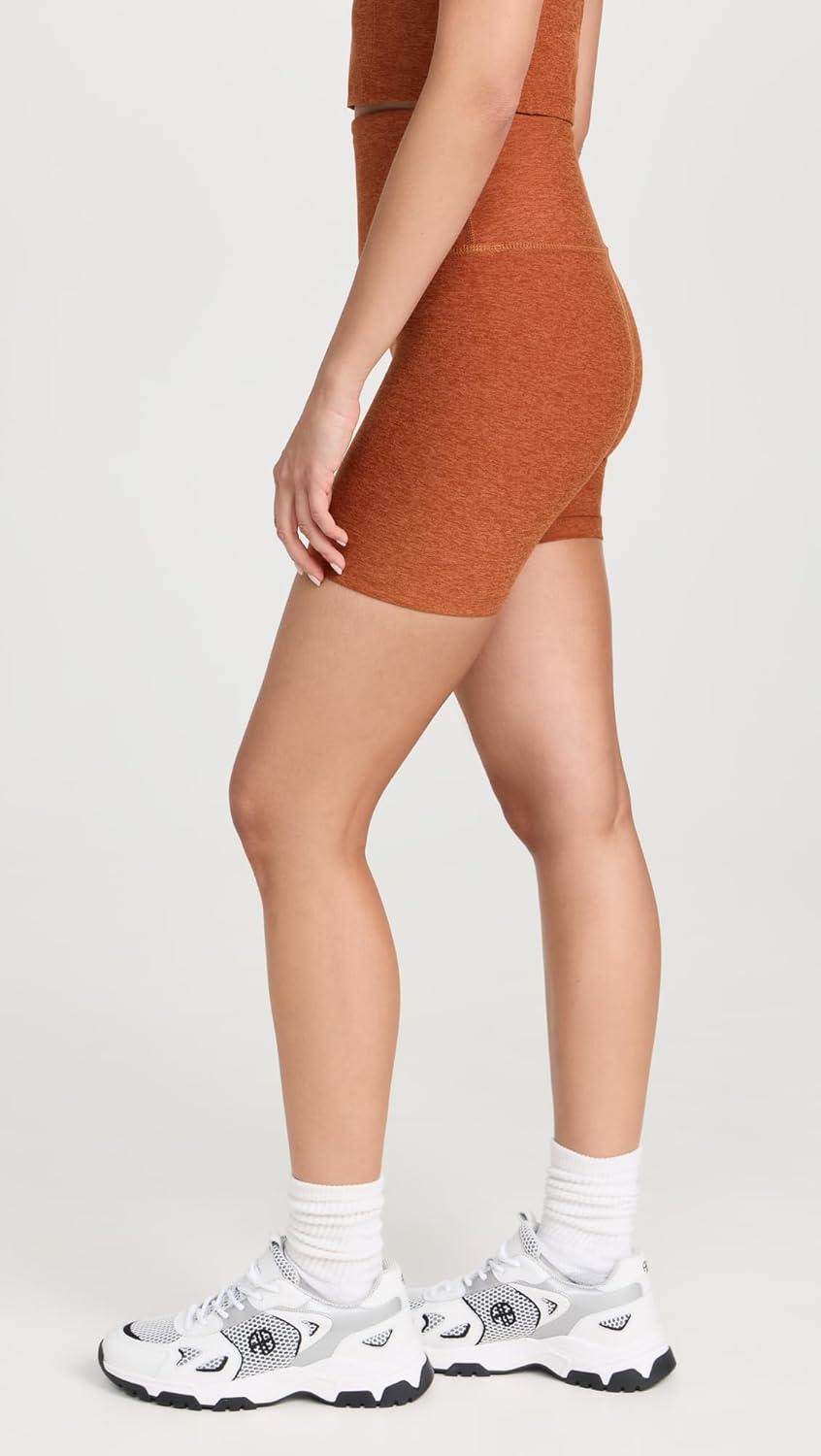 imageBeyond Yoga Womens Spacedye Keep Pace 5quot ShortWarm Clay Heather