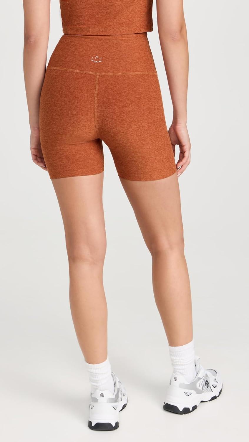 imageBeyond Yoga Womens Spacedye Keep Pace 5quot ShortWarm Clay Heather