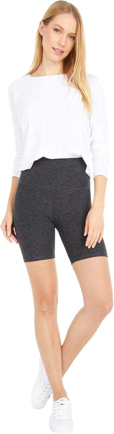 imageBeyond Yoga Womens Spacedye Keep Pace 7quot ShortBlackCharcoal