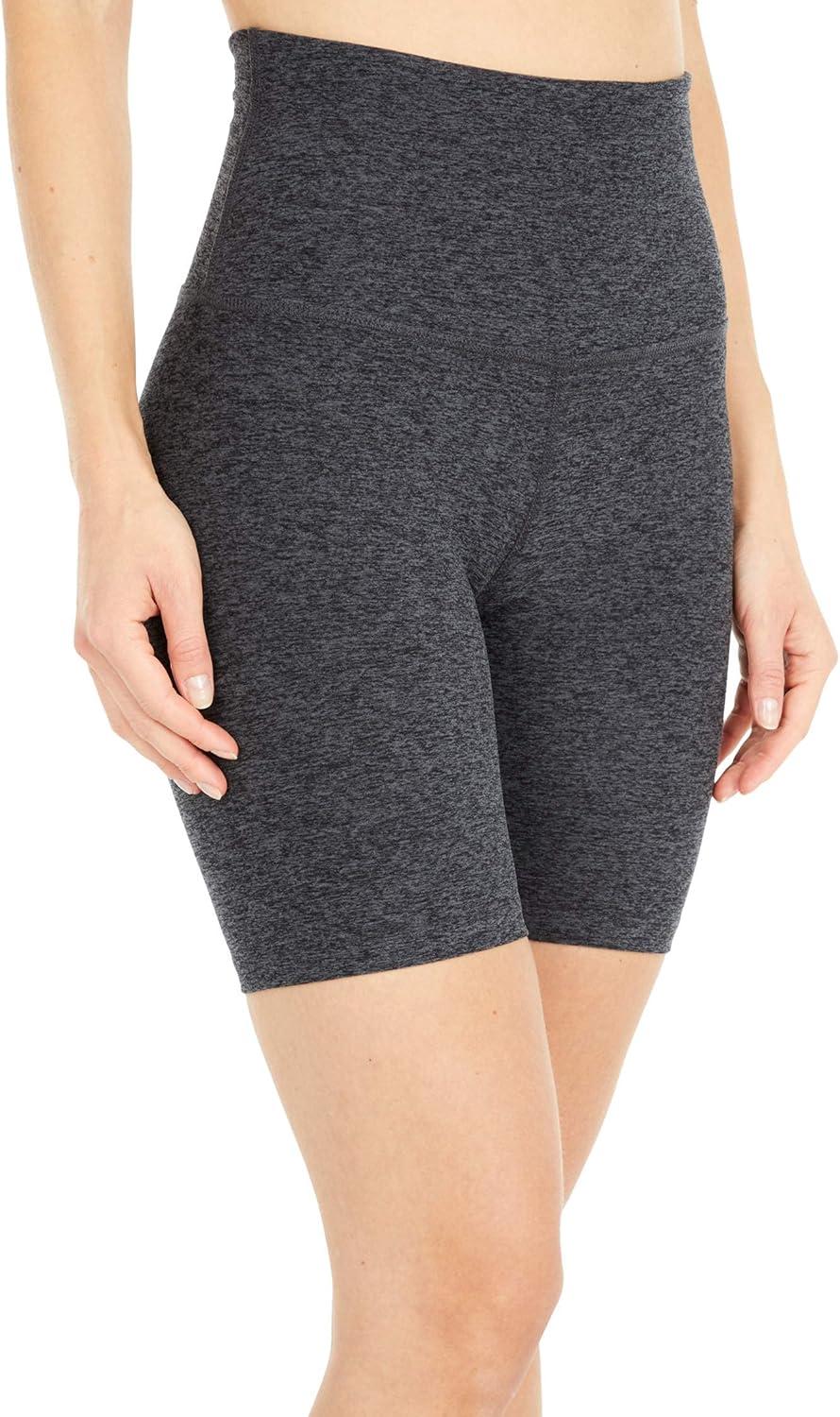 imageBeyond Yoga Womens Spacedye Keep Pace 7quot ShortBlackCharcoal