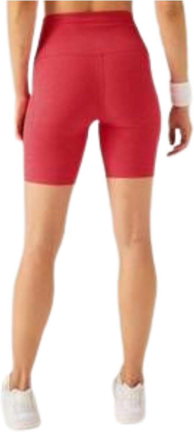 imageBeyond Yoga Womens Spacedye Keep Pace 7quot ShortParadise Coral Heather