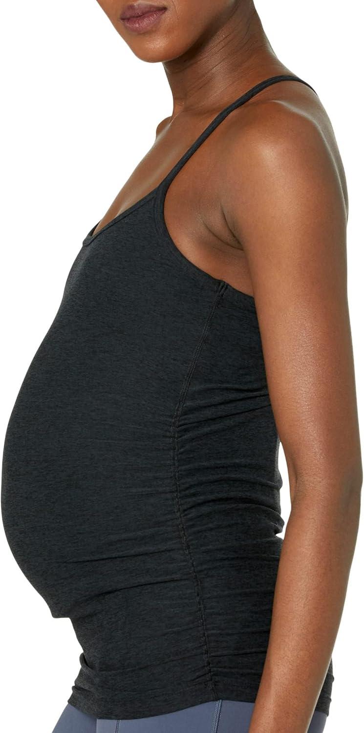 imageBeyond Yoga Womens Spacedye Keep Your Cool Maternity Slim Racerback TankDarkest Night
