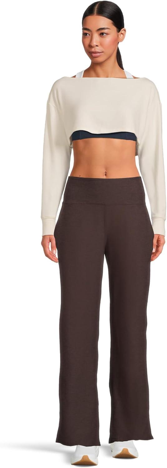 imageBeyond Yoga Womens Spacedye Laid Back PantDark Chocolate Heather