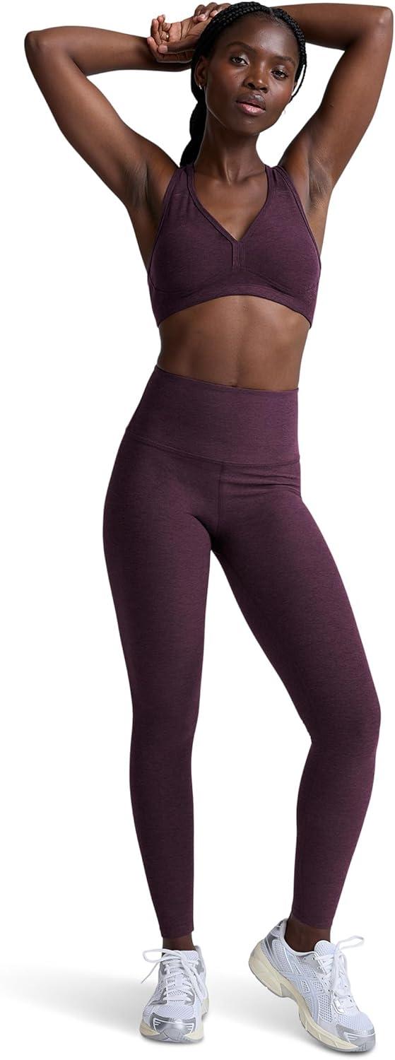 imageBeyond Yoga Womens Spacedye Lift Your Spirits BraEggplant Purple Heather