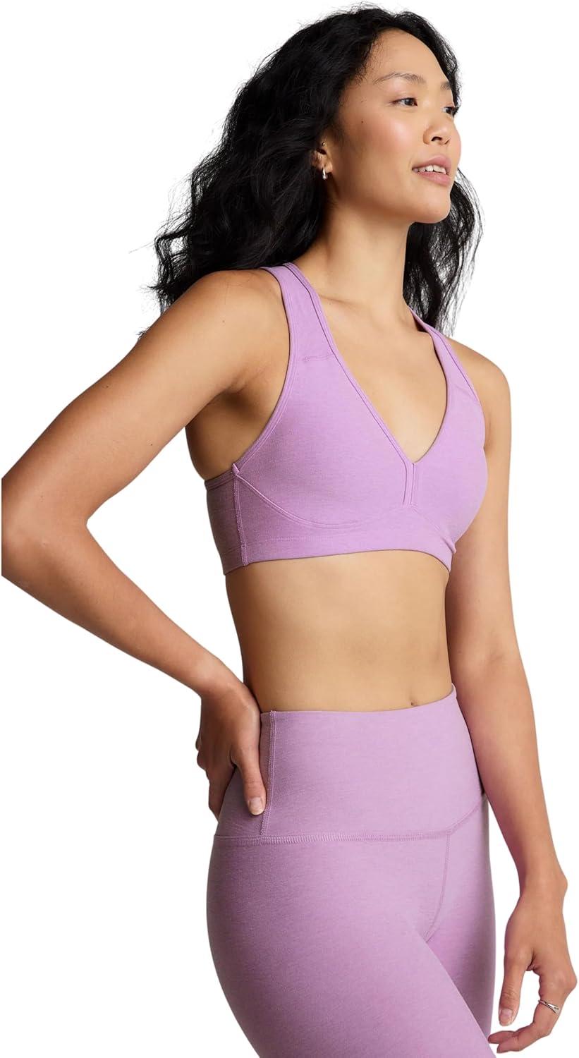 imageBeyond Yoga Womens Spacedye Lift Your Spirits BraLilac Petal Heather