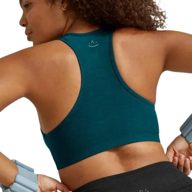 imageBeyond Yoga Womens Spacedye Lift Your Spirits BraMajestic Blue Heather
