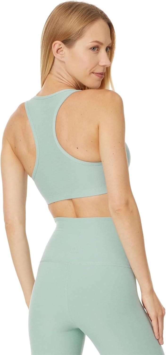 imageBeyond Yoga Womens Spacedye Lift Your Spirits BraMinty Slate Heather