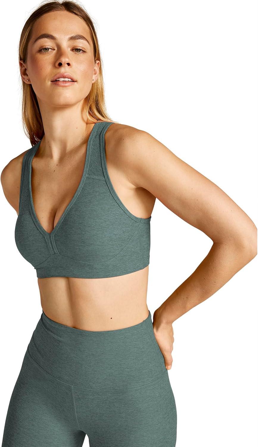 imageBeyond Yoga Womens Spacedye Lift Your Spirits BraStorm Heather